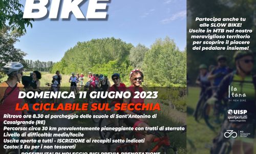 New Bike organizza Slowbike "La ciclabile sul Secchia" domenica 11 giugno 2023