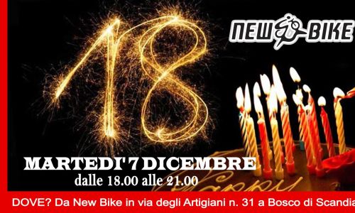 New Bike festeggia i 18 anni di attività martedì 7 dicembre 2021
