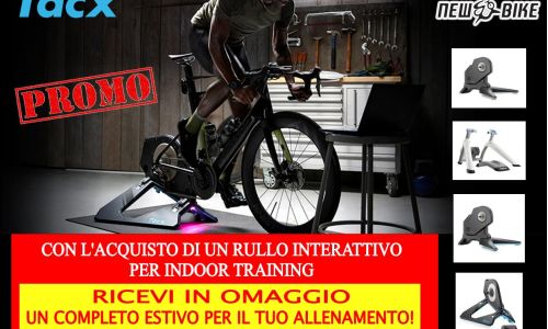 New Bike Promo rulli TACX: acquista un rullo ricevi una divisa estiva in omaggio