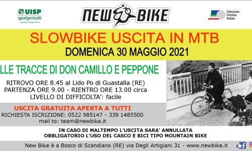 New Bike organizza slowbike uscita in mtb aperta a tutti doomenica 30 maggio 2021