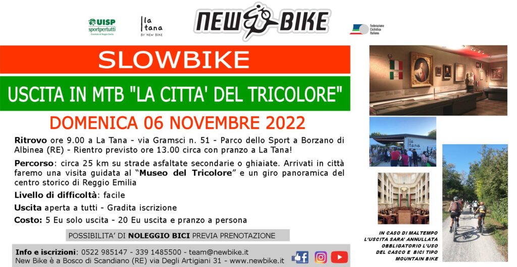 New Bike organizza Slowbike uscita in mtb aperta a tutti domenica 6 novembre 2022